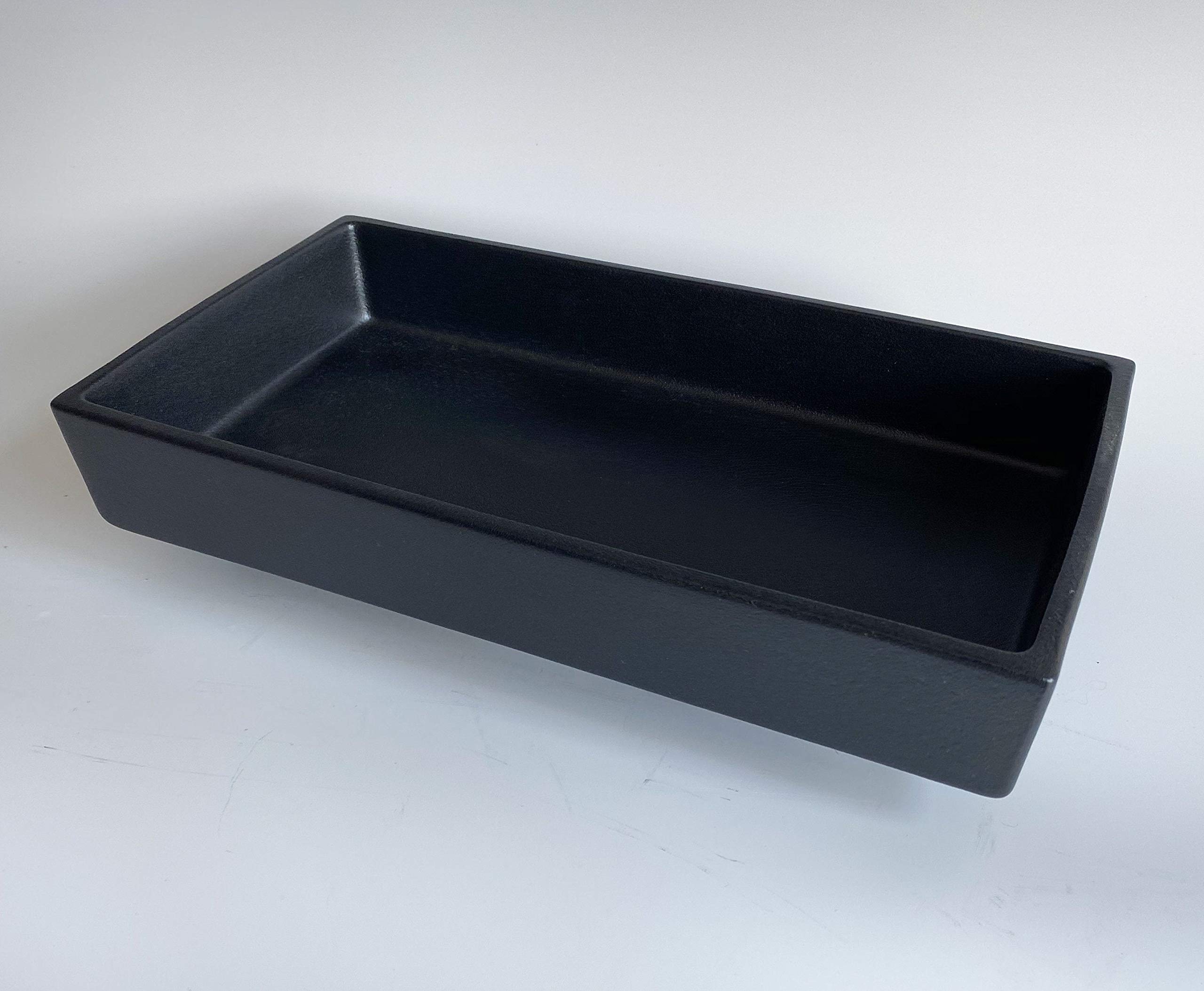 Japanese Rectangular Ceramic Suiban Vase for Ikebana - Handcrafted Raised Base Flower Container - Perfect for Home Decor, Zen Meditation & Japanese Tea Ceremony