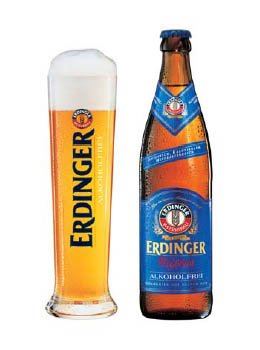 Erdinger Non-Alcoholic Malt Beer - 24 Pack of 11.2 fl oz Glass Bottles | Premium Alcohol-Free Wheat Beer | Perfect for Parties, Sports Events & Healthy Lifestyle