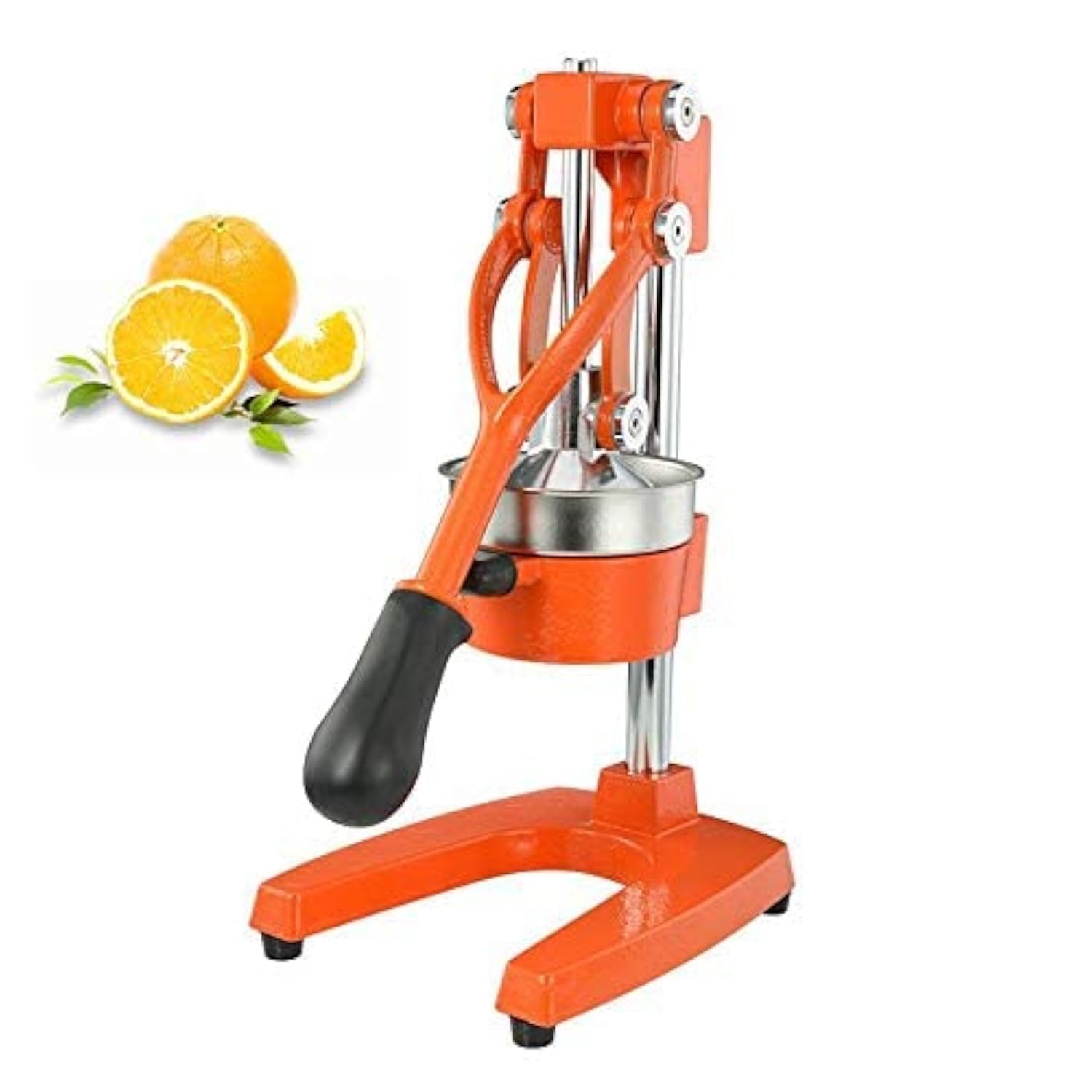 Heavy Duty Commercial Manual Citrus Juicer - Stainless Steel Hand Press Fruit Juicer for Lemon, Orange, Lime - Perfect for Restaurants, Bars, Juice Shops & Home Use