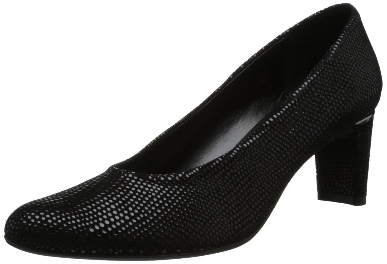 VANELi Women's Glitter Round Toe Block Heel Pumps - Low Heel Dress Shoes (1-2 Inch) for Casual Wear & Party - Blue | Perfect for Office, Wedding & Evening Events