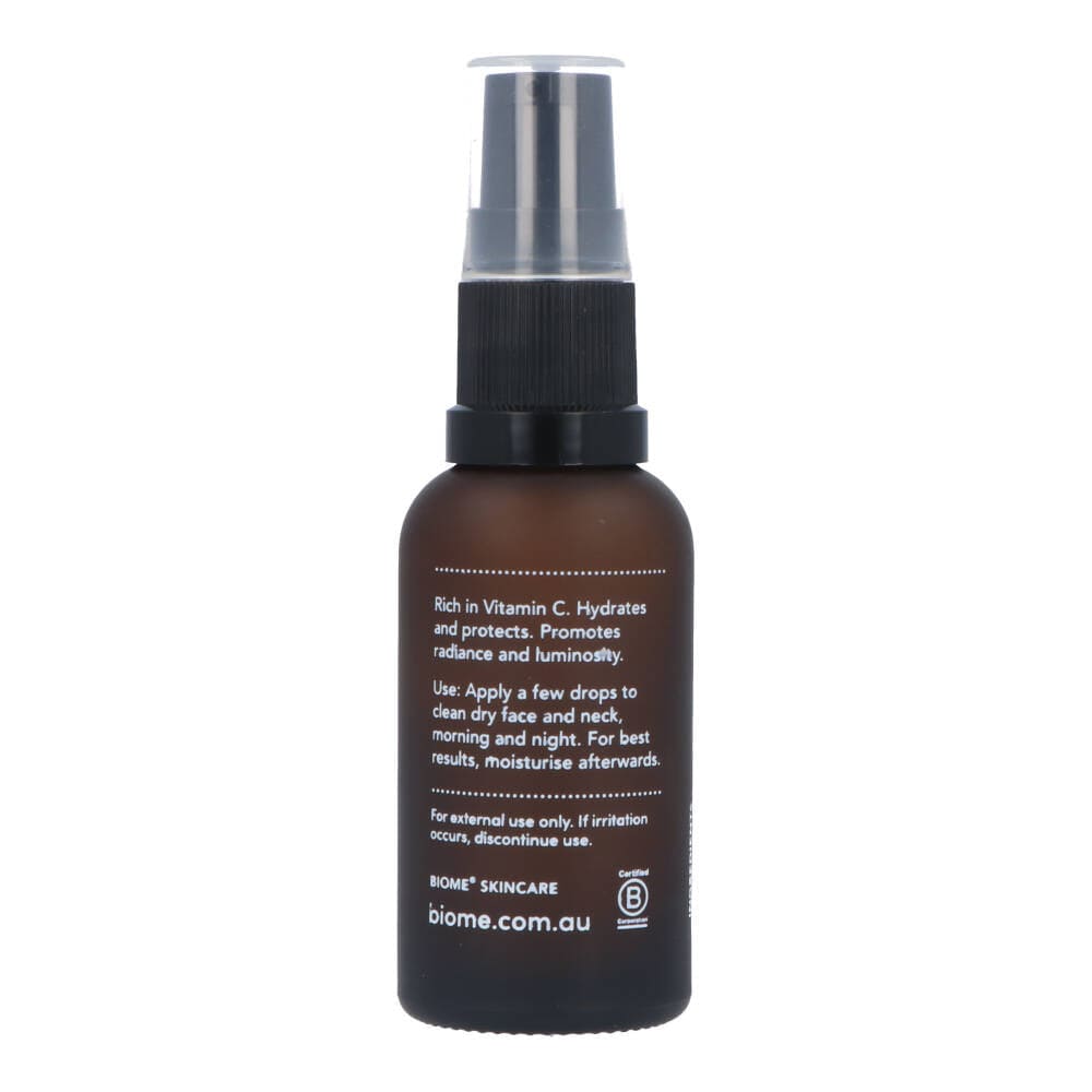 Biome Be.Unity Kakadu Plum Face Serum 30ml | Vitamin C Brightening & Hydrating Serum for Glowing Skin | Perfect for Daily Skincare & Anti-Aging Routine