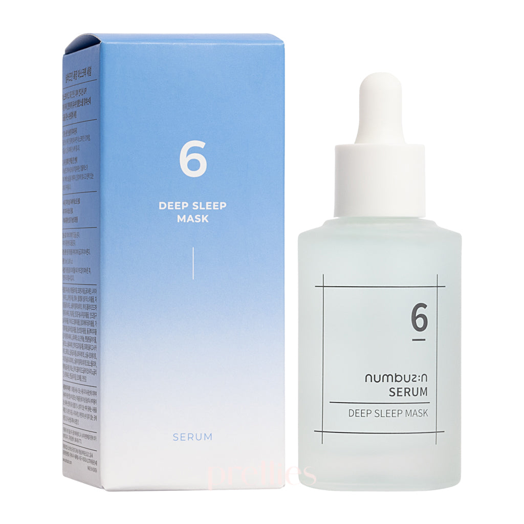 Numbuzin No.6 Deep Sleep Night Repair Serum 50ml - Korean Skincare for Overnight Hydration & Anti-Aging - Perfect for Nighttime Routine & Travel Skincare