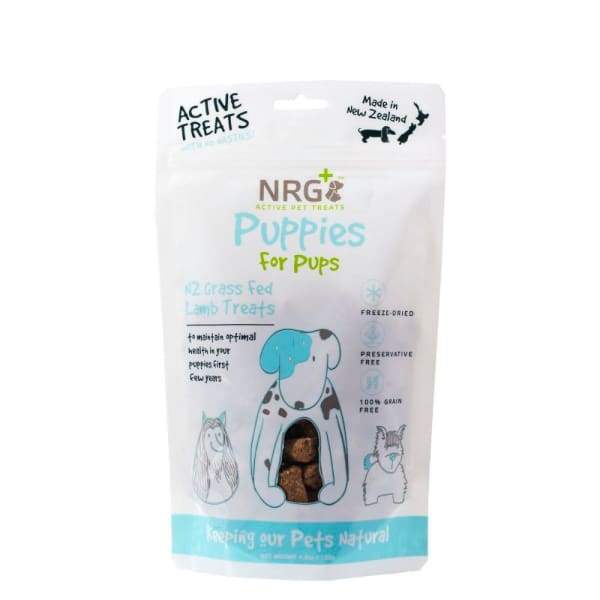 NRG+ Active Puppy Care Freeze Dried Dog Treats - High Protein Training Snacks for Small & Large Dogs - Perfect for Training, Rewards & Outdoor Adventures