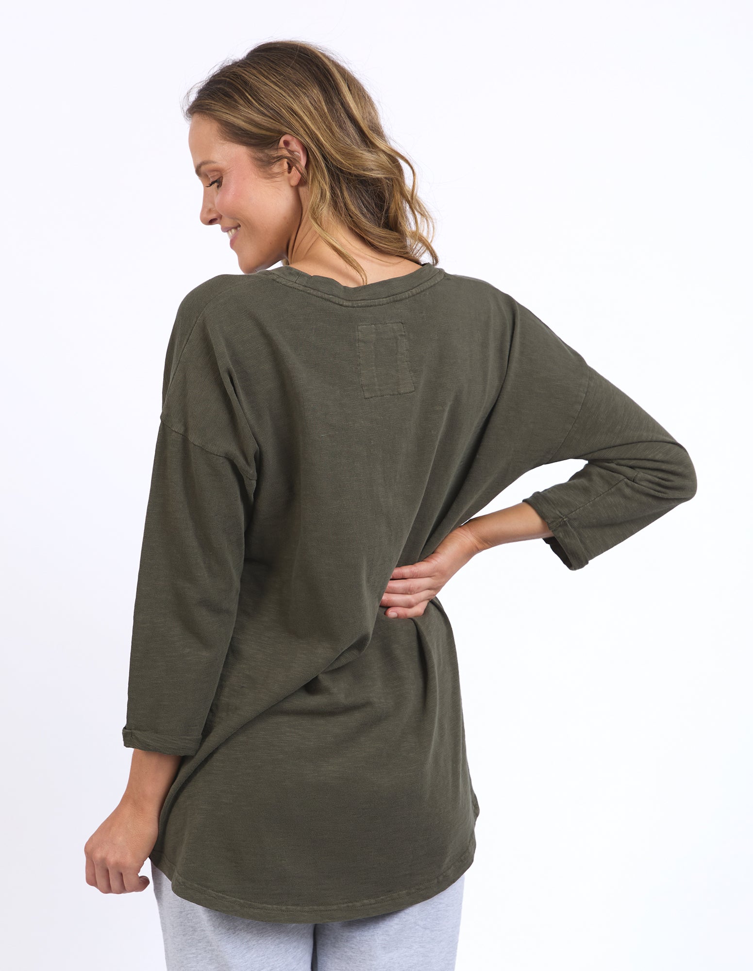 Elm Annie Women's 3/4 Sleeve Basic T-Shirt - Soft Casual Top for Everyday Wear | Perfect for Work, Weekend & Layering