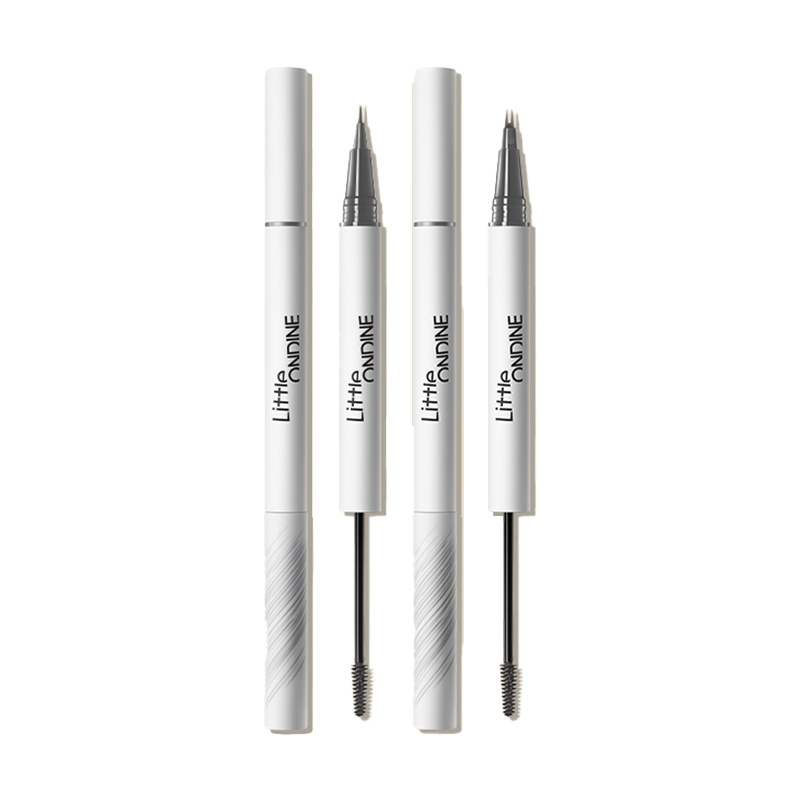 Little Ondine WildBrow Dual End Precision Defining Brow Pen - Waterproof Eyebrow Pencil for Natural Looking Brows - Perfect for Everyday Makeup and Professional Use
