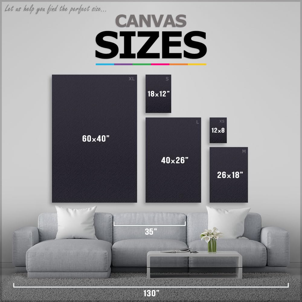 ARTCANVAS Good Vibes Only Motivational Canvas Wall Art - 40x26 Inch Framed Painting, Giclee Print, Home & Office Decor - Perfect for Living Room, Bedroom or Workspace Inspiration