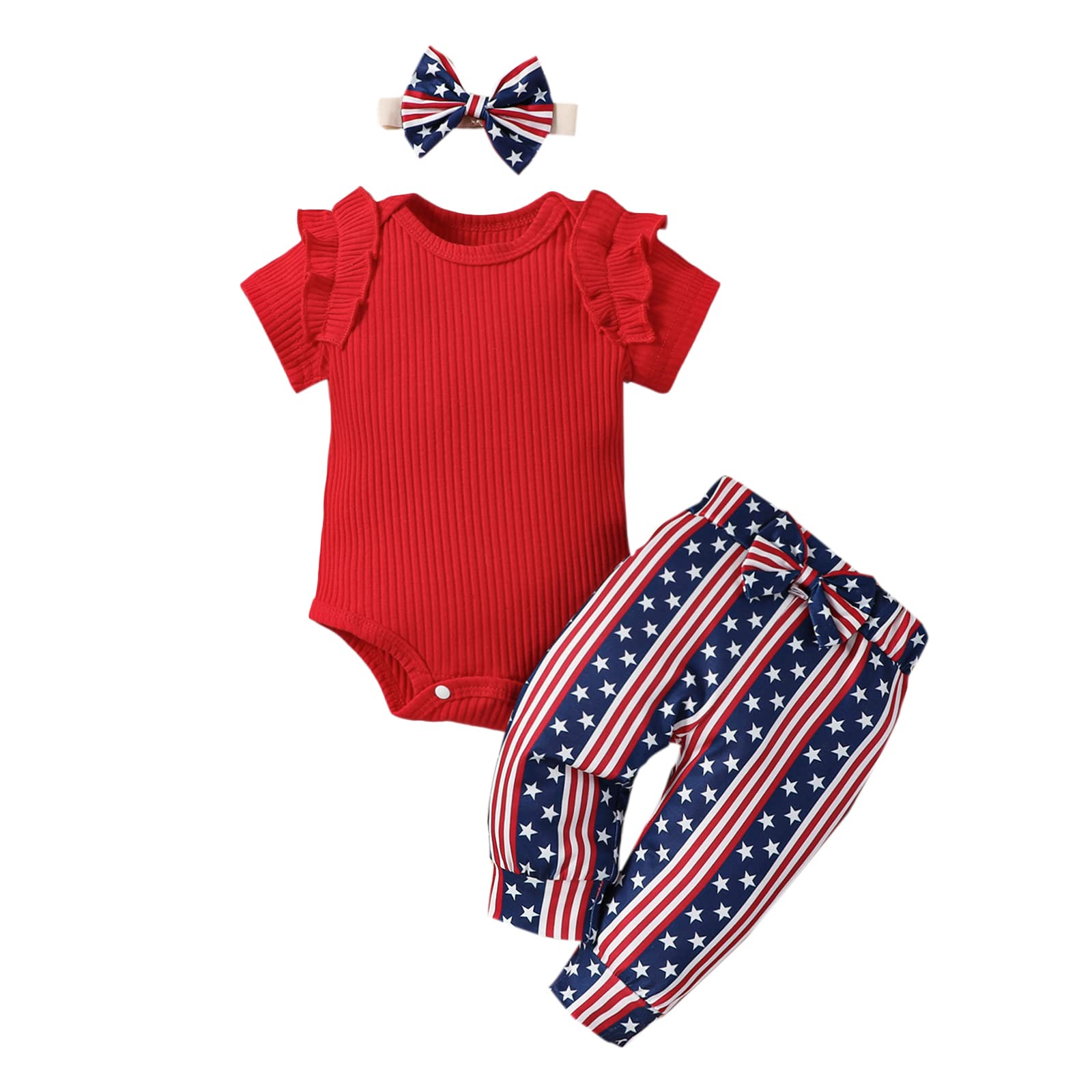 VINUOKER Newborn Baby Girl Outfits Set - Soft Cotton Long Sleeve Romper & Pants Set for Preemie Infants | Fall Winter Warm Clothes | Perfect for Photoshoots, Family Gatherings & Daily Wear