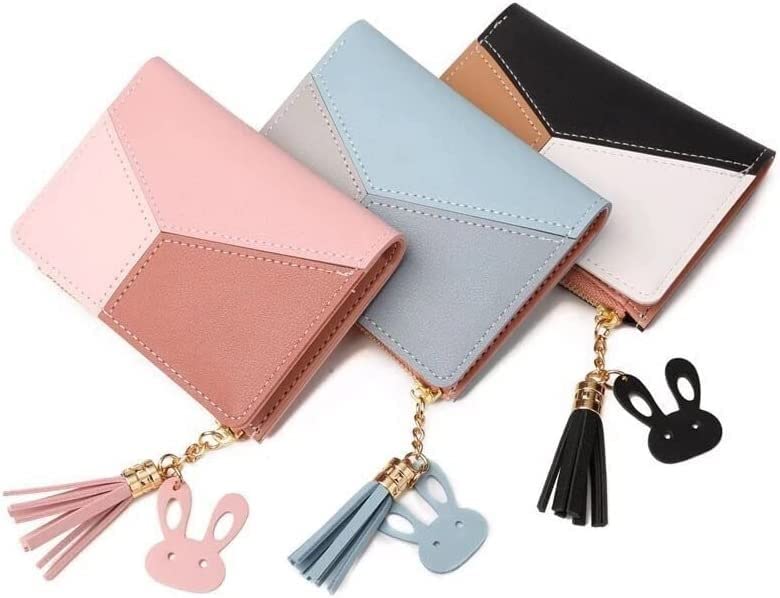Stylish PU Leather Women's Wallet with Card Slots & Coin Pocket - Foldable Compact Purse (12x9cm) - Perfect for Everyday Use, Travel & Gift Giving