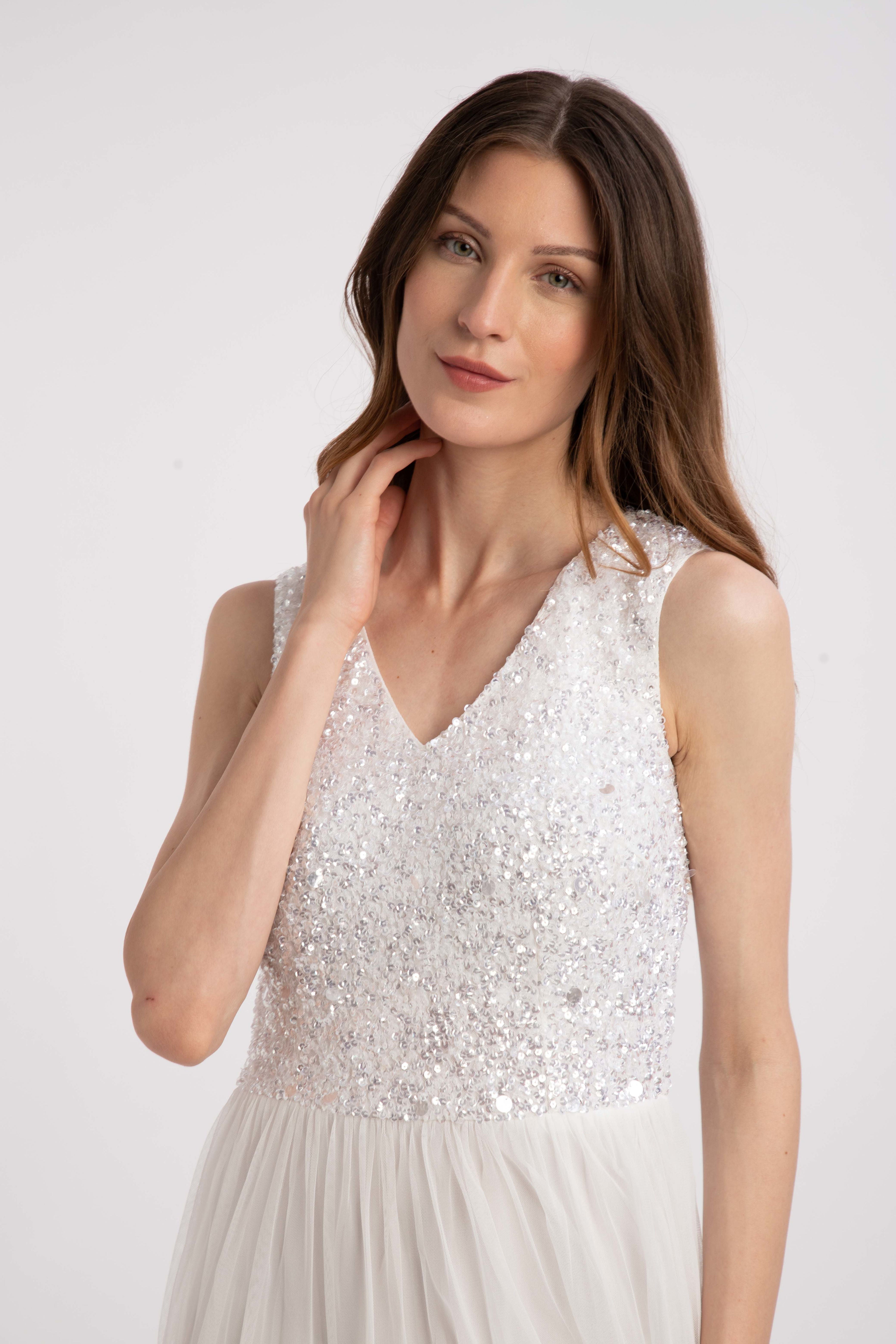 Picasso V Embellished Wedding Dress - Elegant Lace Bridal Gown for Bride, Church & Beach Weddings