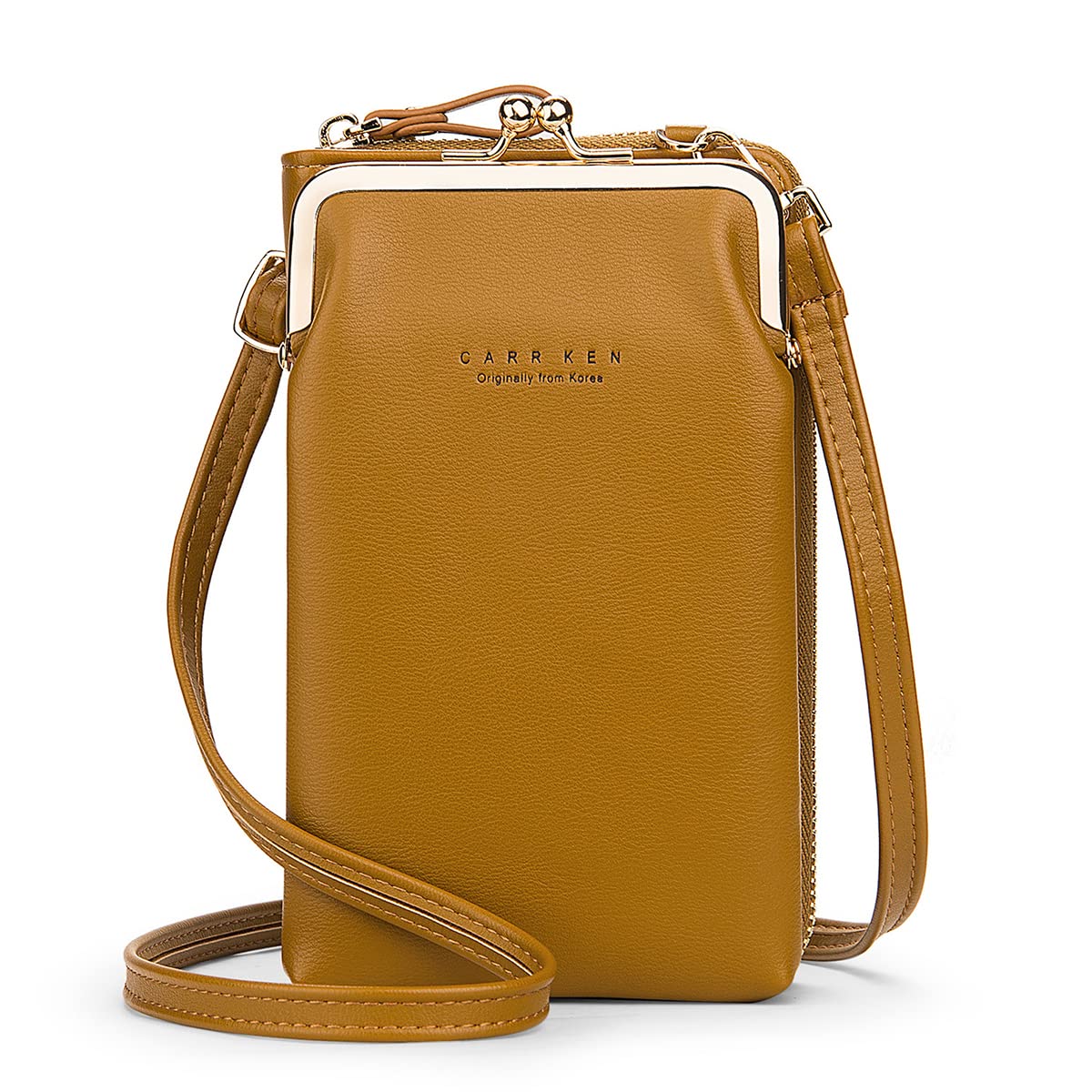 Women's Leather Crossbody Bag with Card Holder - Small Shoulder Purse for Phone & Wallet (Z1-Brown) | Perfect for Travel, Shopping & Everyday Use