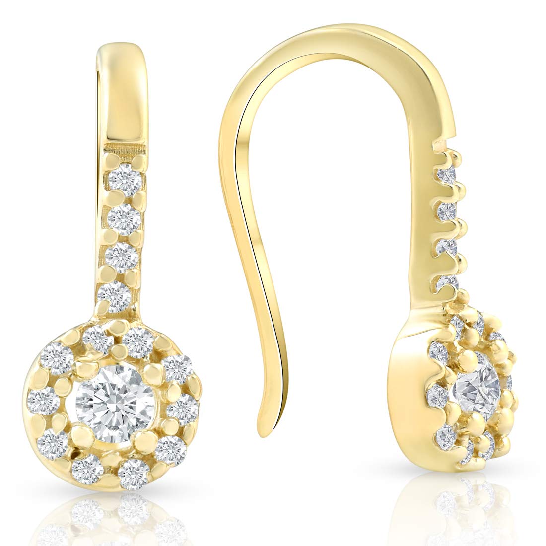 1/4 Carat Diamond Stud Earrings in 14K Yellow Gold - Elegant Jewelry for Women, Perfect for Weddings, Anniversaries & Everyday Wear