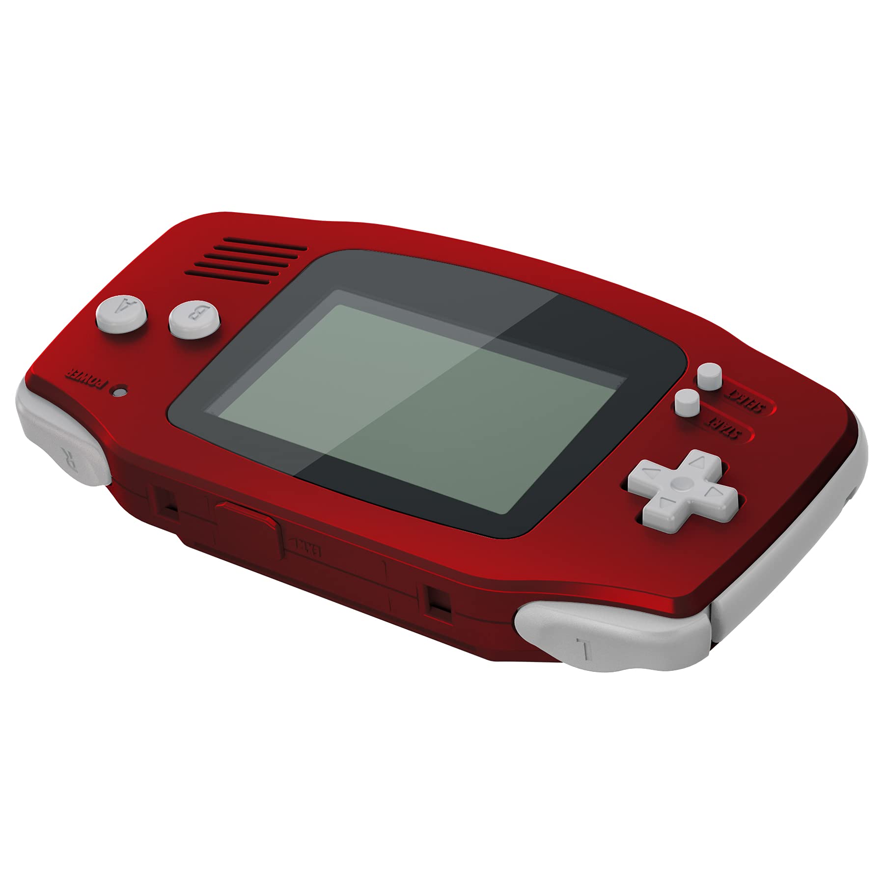 eXtremeRate Replacement Shell Case Buttons Cover for Gameboy Advance GBA Console - Compatible with IPS & Standard LCD Screens - Does Not Include Console & IPS Screen (Scarlet Red) - Perfect for GBA Modding, Repair, and Customization Projects