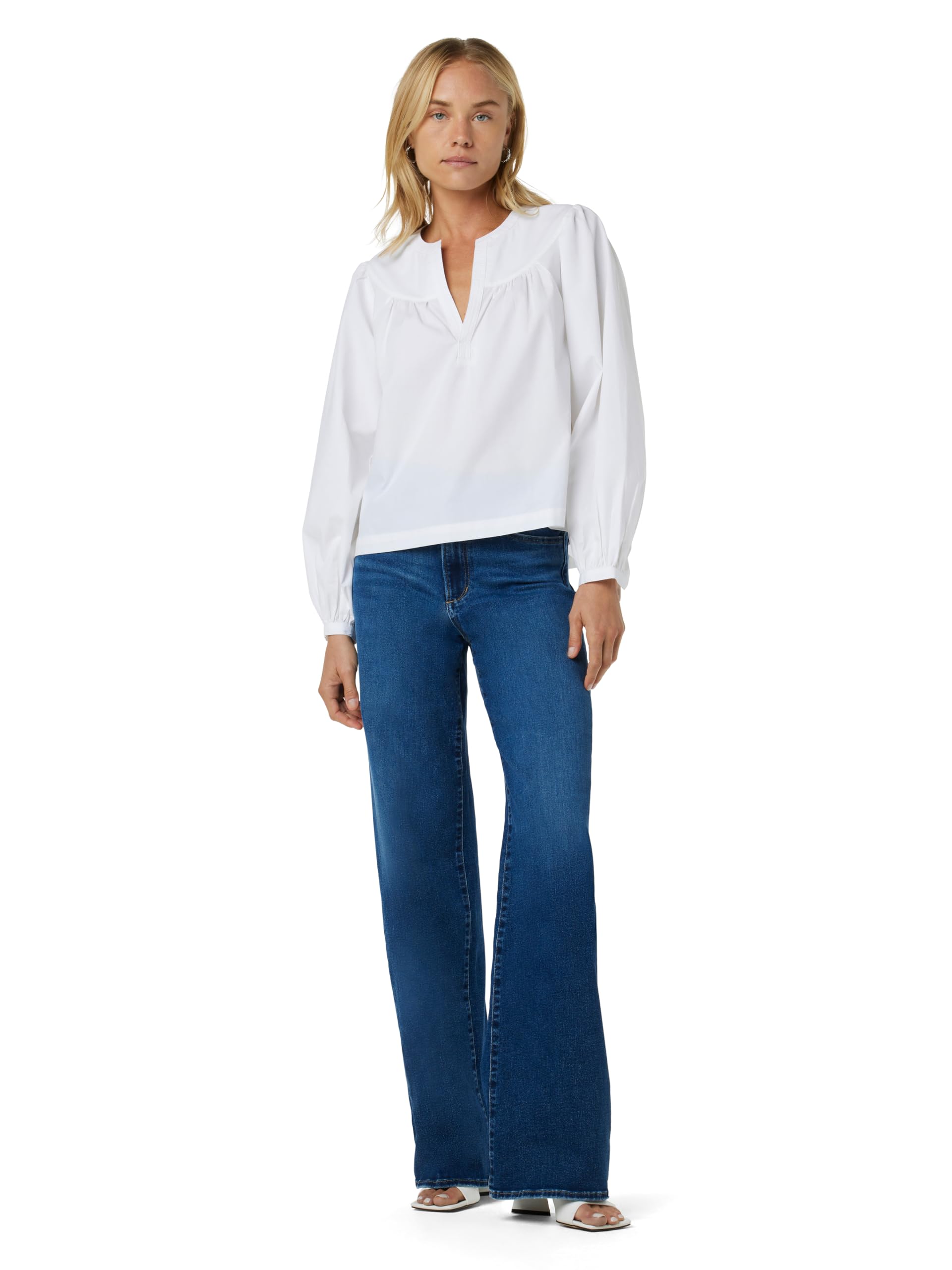 Joe's Women's The Mia High Rise Wide Leg Jean - Comfortable Stretch Denim Pants for Casual & Office Wear