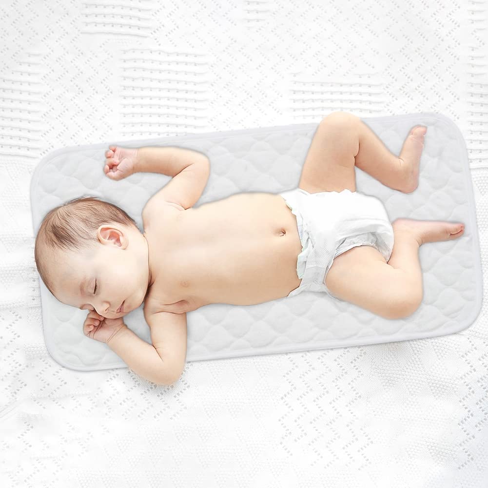 Soft Reusable Baby Diaper Changing Pad - High Absorbent Travel Underpads for Newborn & Infant - Perfect for On-the-Go Parents, Daycare & Home Use