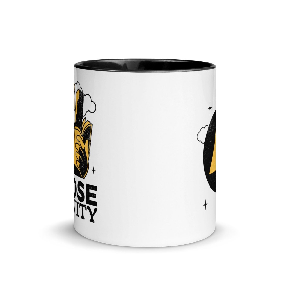 Serenity Recovery Coffee Mug with Color Accent - Inspirational Ceramic Mug for Sober Living, AA Meetings & Daily Motivation