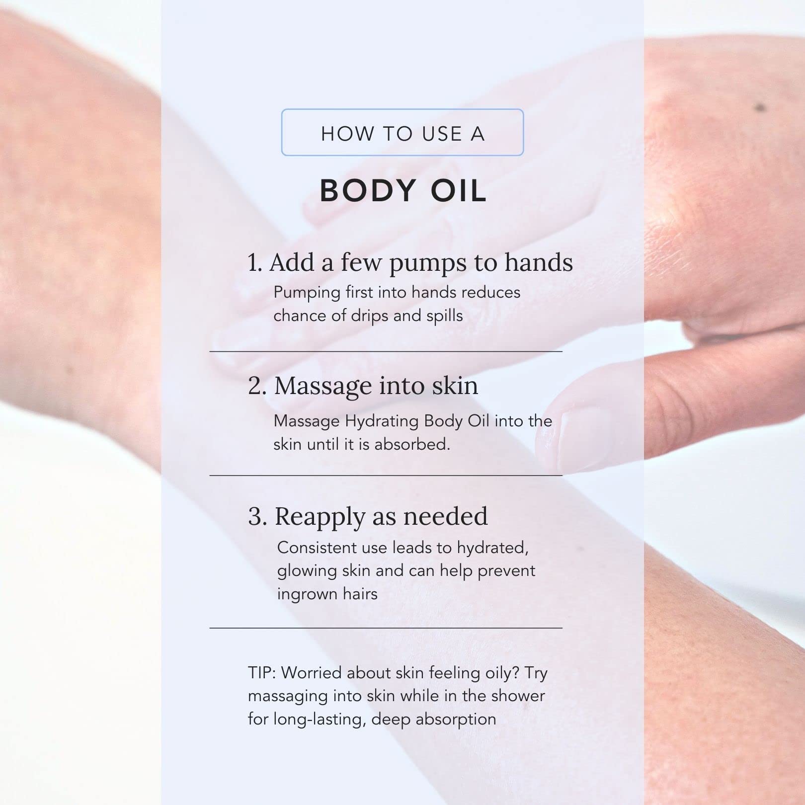 Sugar Me Smooth Hydrating Body Oil - Soft Lavender Scent | Moisturizing Dry Skin | Perfect for Massage, After Shower & Relaxation