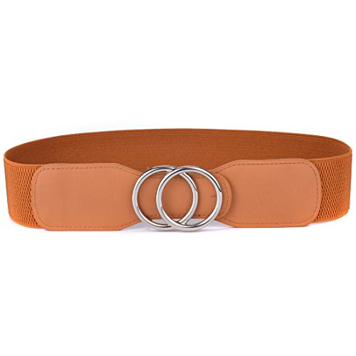 Brown W Silver Buckle