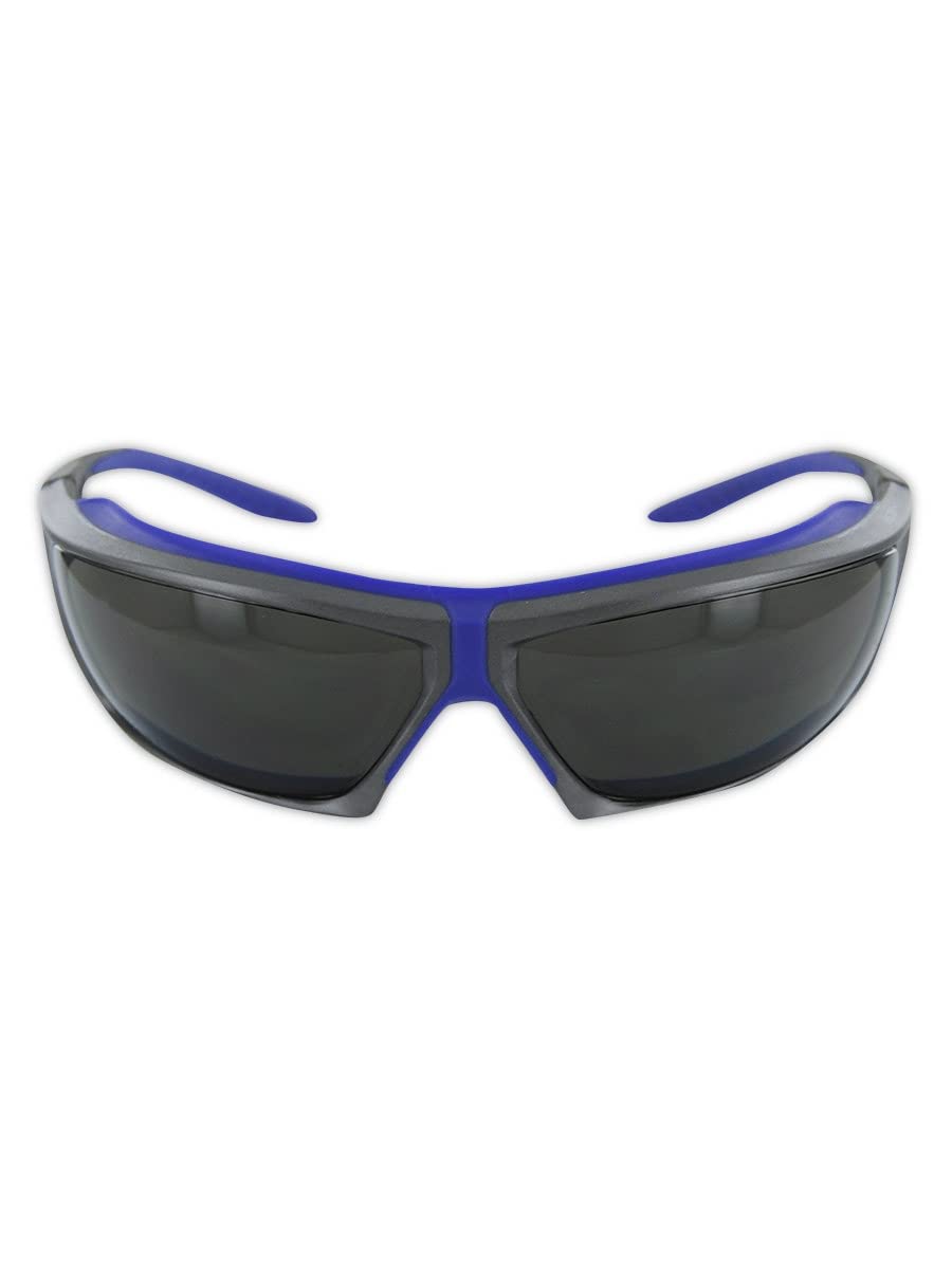 24 Pairs MAGID Impact Resistant Anti-Fog Safety Glasses with TPR Cushion & Shaded Lenses - Perfect for Construction, Woodworking, and Outdoor Work