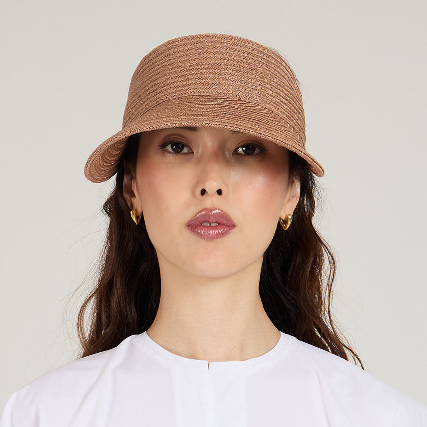Ricky Hemp Packable Sun Visor Hat - Lightweight Foldable UV Protection for Outdoor Activities, Golf, Hiking, and Beach