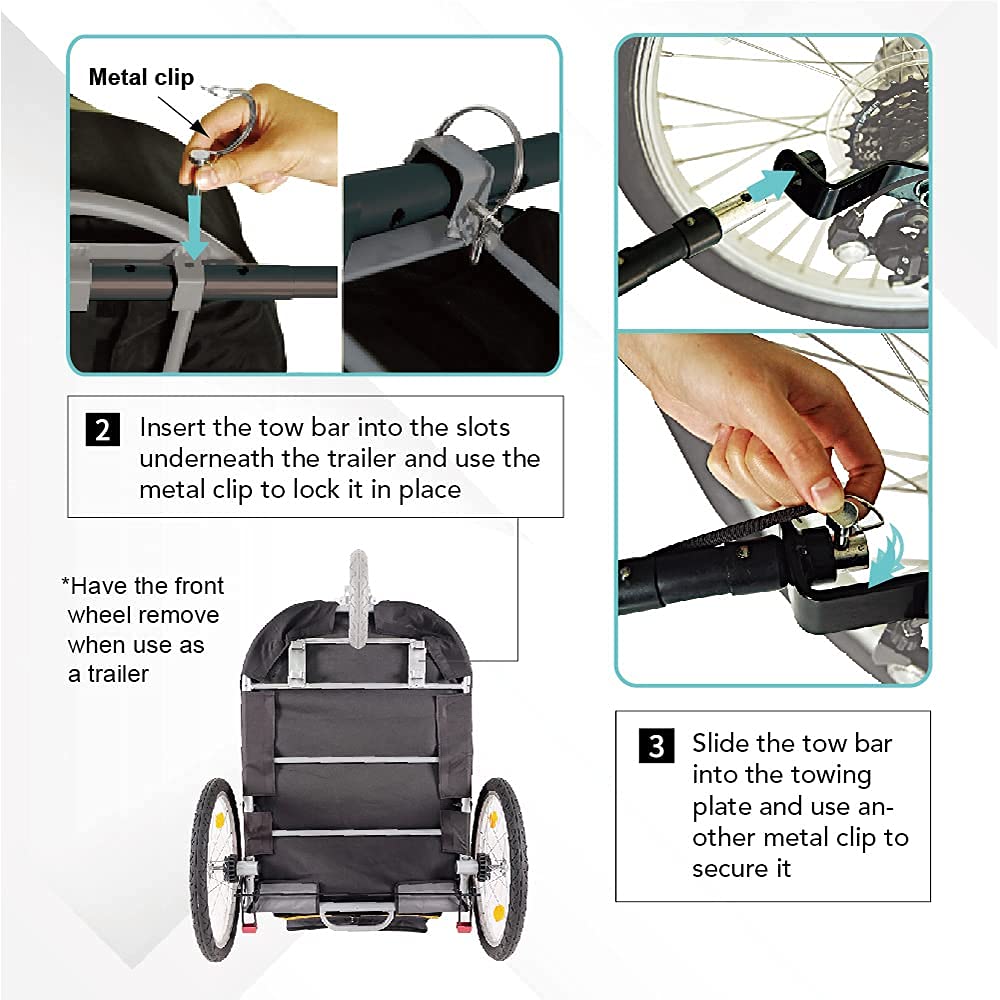 Premium Ibiyaya Pet Stroller Tow Bar - Lightweight Travel Accessory for Small Dogs & Cats - Perfect for Outdoor Walks, Vet Visits & Shopping Trips
