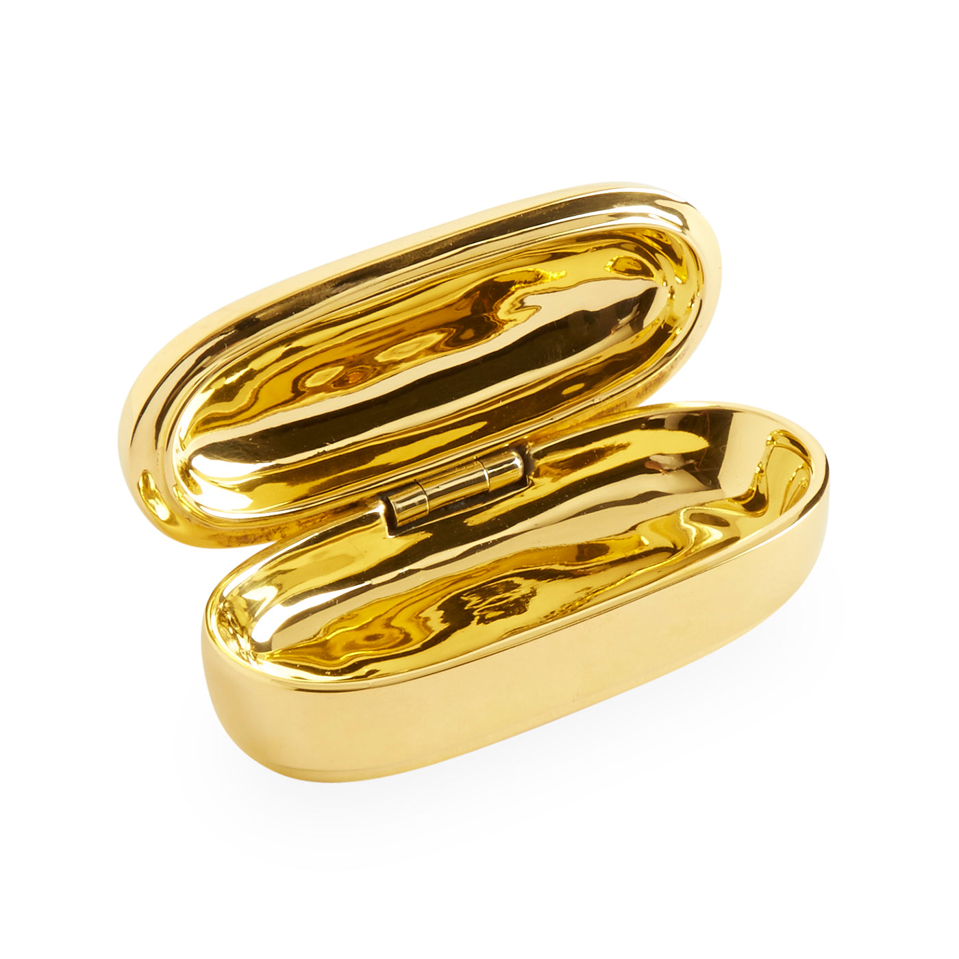 Brass Pill Box for Medication Storage - Portable Travel Pill Organizer with Secure Lid - Perfect for Ambien, Vitamins, and Daily Supplements - Ideal for Home, Office, and Travel Use