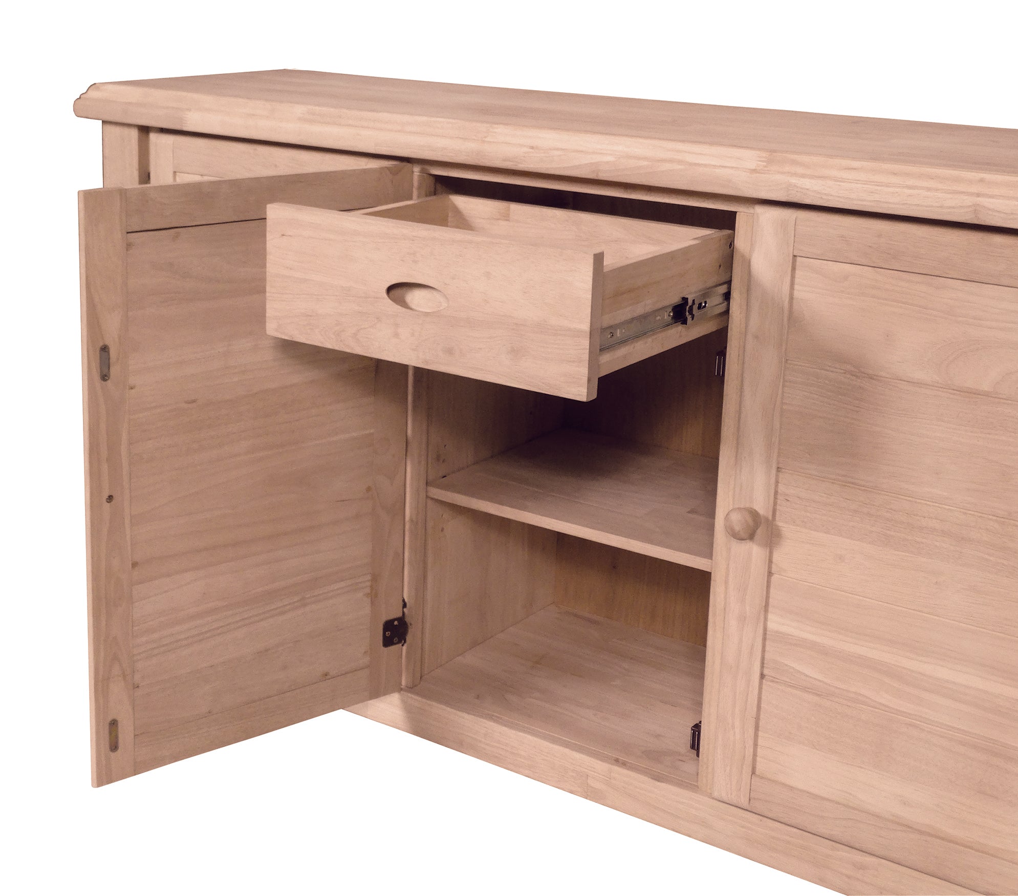 Canyon 3 Door Buffet Cabinet - Solid Wood Sideboard for Dining Room, Living Room Storage - Perfect for Home Decor, Kitchen Organization & Entertaining Guests