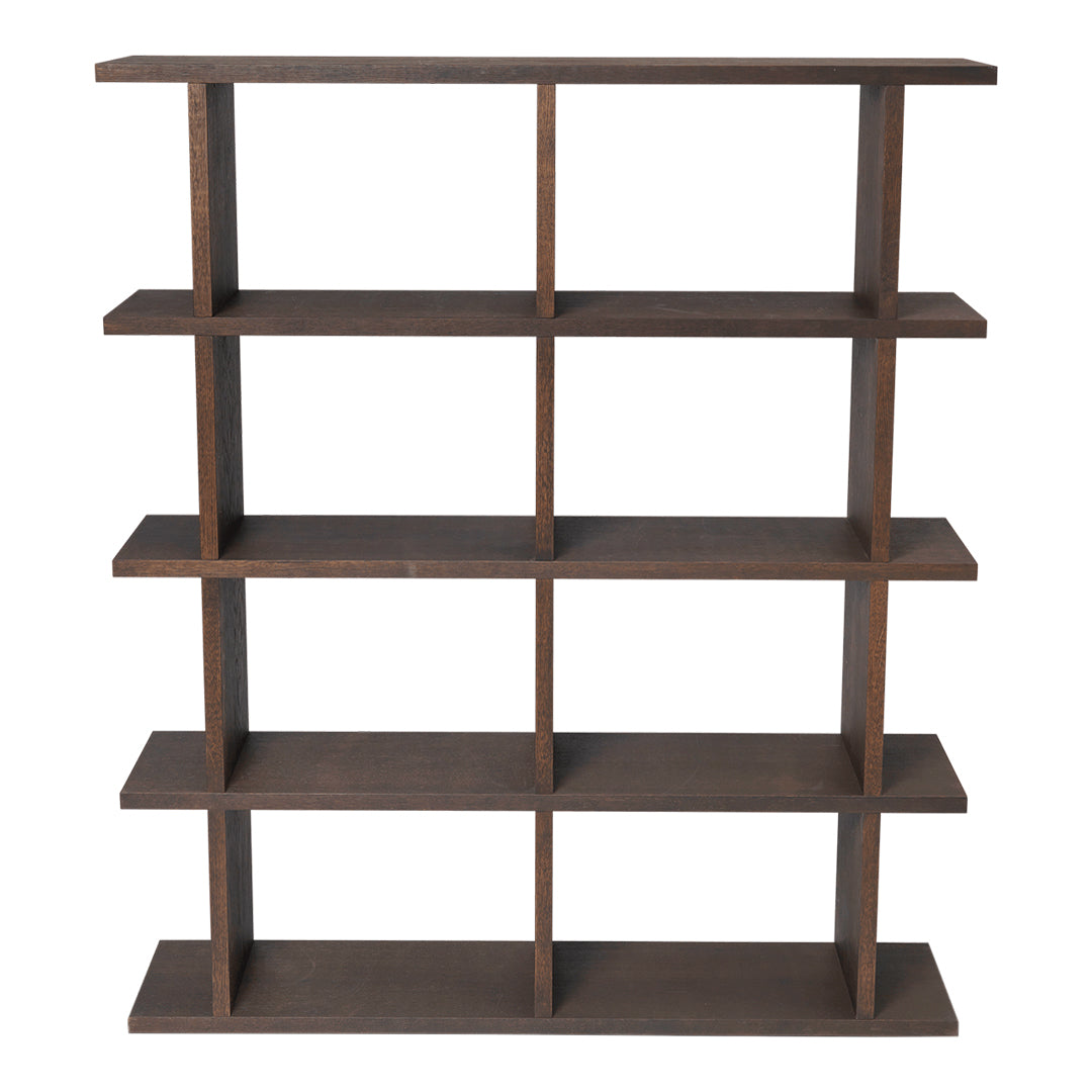 Ferm Living Kona Bookcase - Modern Wooden Bookshelf for Home & Office Storage | Stylish Display Shelf for Living Room, Bedroom, or Study