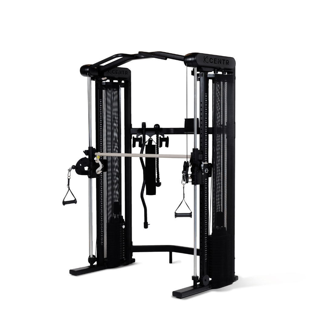 Centr 3 Home Gym Functional Trainer with Selectorized Smith Bar - Professional Strength Training Equipment for Full Body Workouts at Home | Perfect for Weight Lifting, Cardio & Functional Fitness