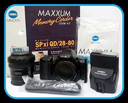 Minolta Maxxum SPxi 35mm SLR Camera with AF 28-80mm Lens & AF Flash 2000xi - Perfect for Film Photography, Travel & Vintage Camera Collectors
