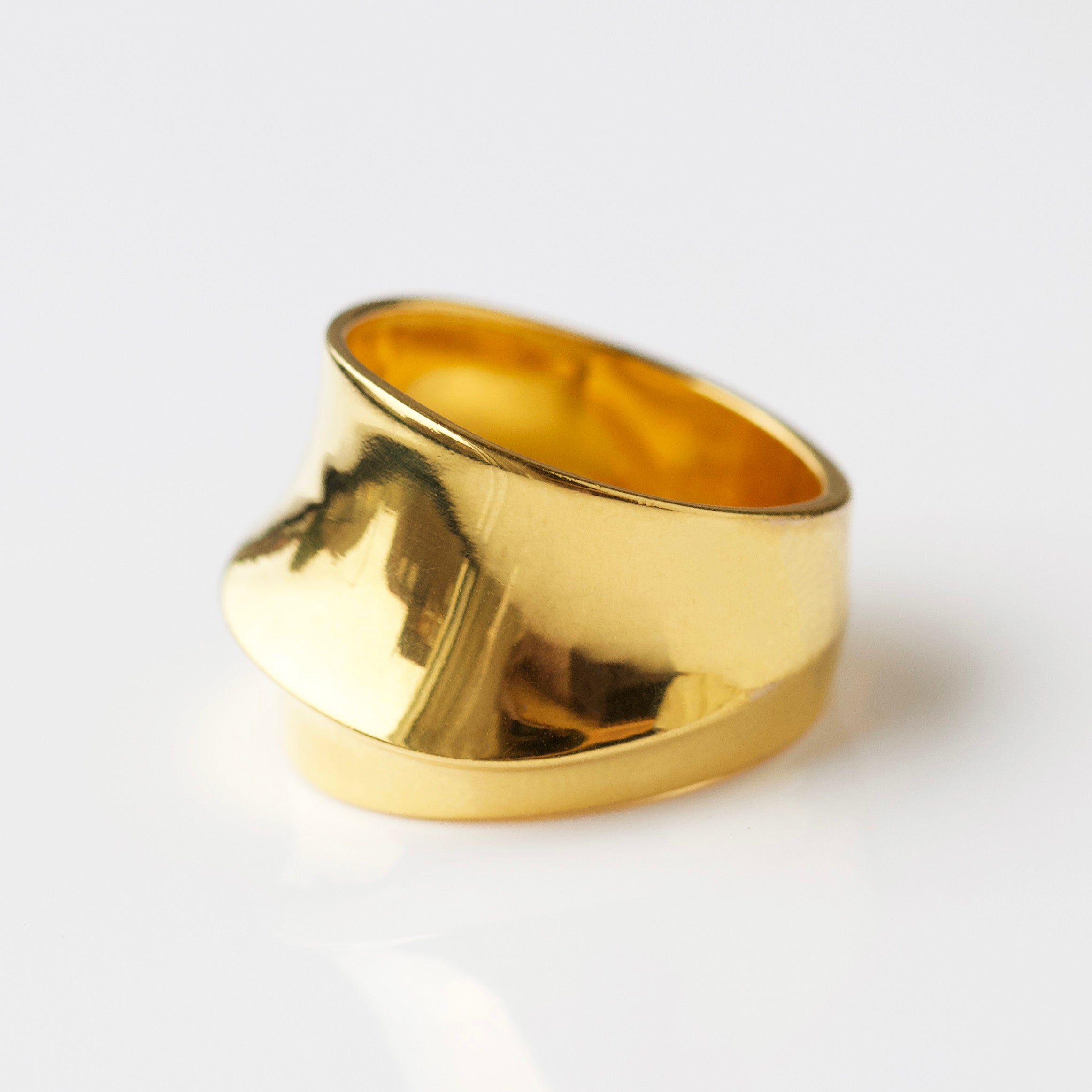 Louise Thompson Lucky Chunky Luxe Ring - Elegant Statement Jewelry for Women, Perfect for Parties, Weddings & Everyday Wear