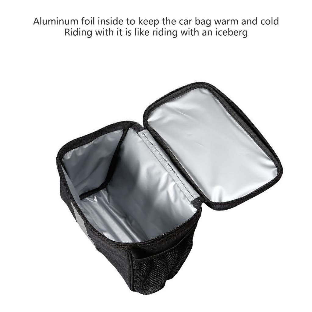 Transparent Mesh Bike Handlebar Bag - Waterproof Touchable Pouch for Phone, Keys & Accessories - Universal Fit for Bicycle, E-Bike & Tricycle - Perfect for Commuting, Cycling & Outdoor Adventures