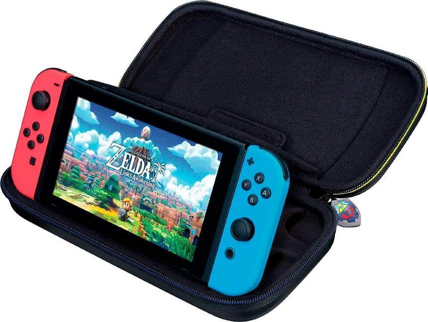 Nintendo Switch Case for Switch OLED, Switch & Switch Lite - Hard Protective Travel Carrying Case with Adjustable Stand & Bonus Game Storage | Portable Gaming Accessory for Travel, Commuting & Home Use