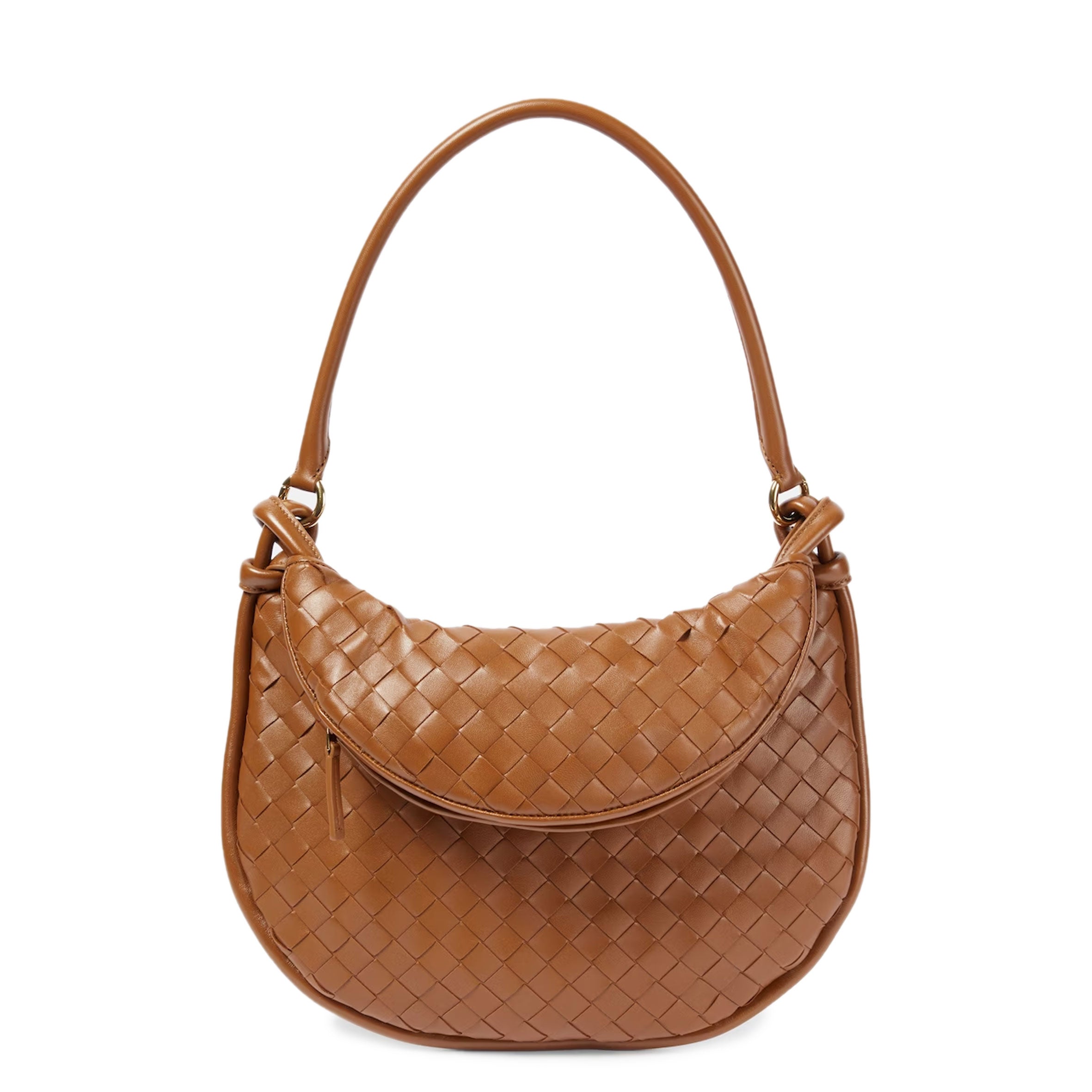 Gemelli Medium Leather Tote Bag in Cognac - Stylish & Spacious Handbag for Work, Travel & Everyday Use