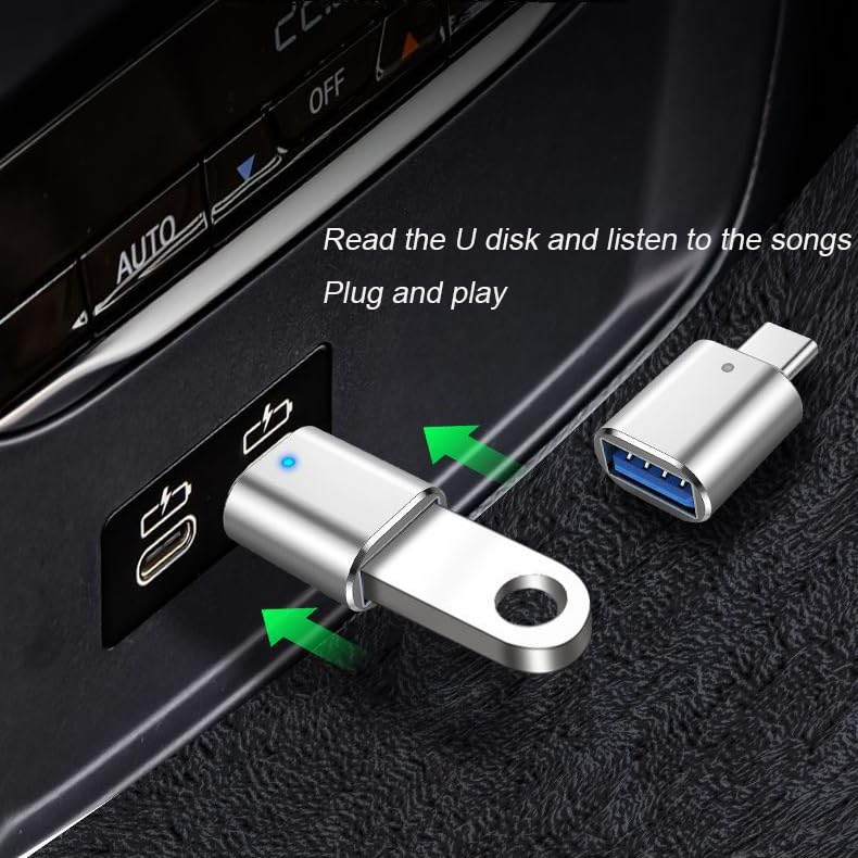 4 Pack USB to USB C Adapter Set - 2x Type C Female to A Male Charger Converter & 2x USB C Male to Female OTG Adapter for Fast Charging & Data Sync - Compatible with iPhone 15, MacBook, Samsung Galaxy, iPad Pro - Perfect for Home, Office & Travel Use