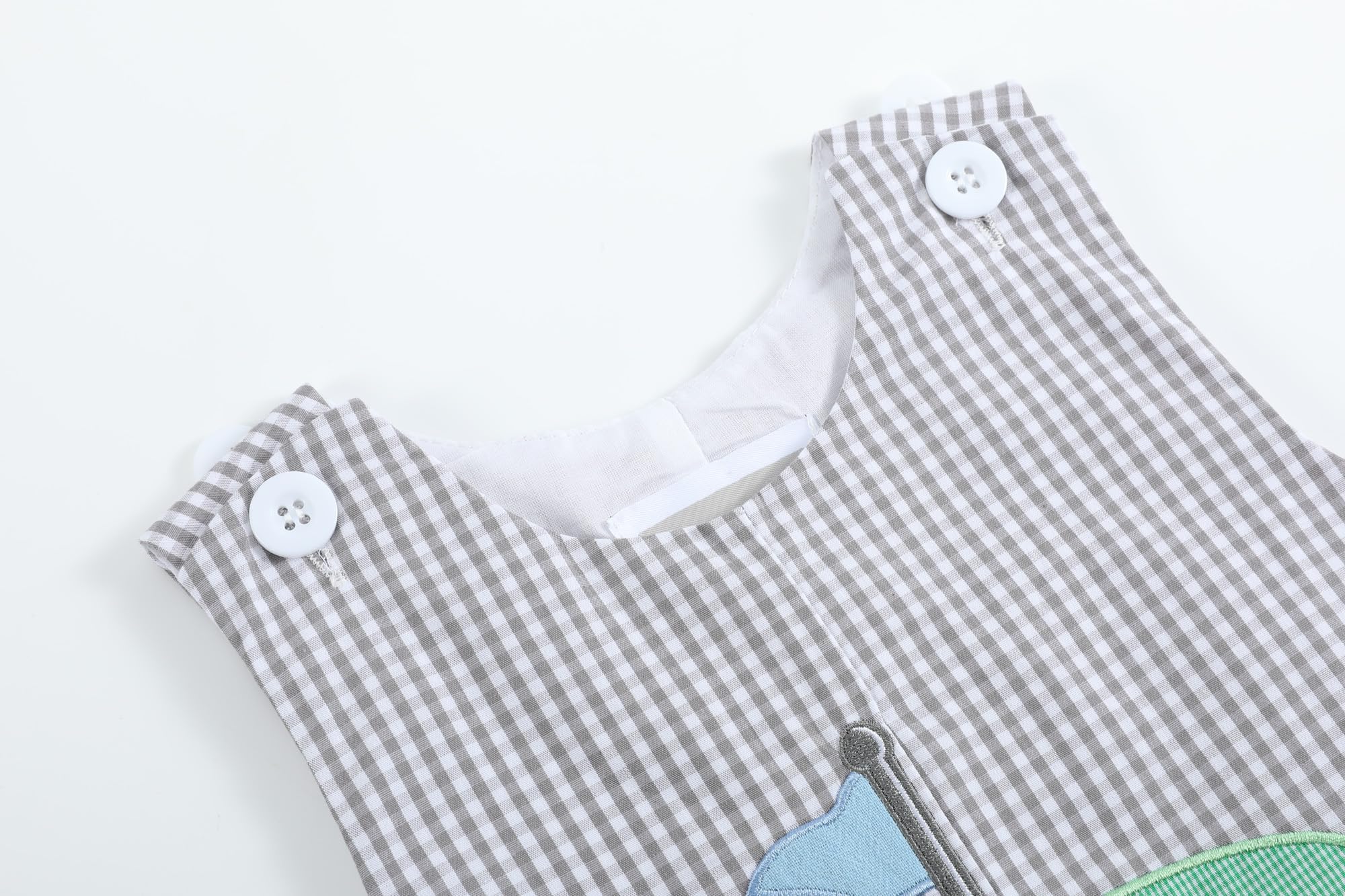 Boys Baby and Toddler Applique Shortall Overalls Romper - Cute Denim Jumpsuit for Playtime & Photo Shoots
