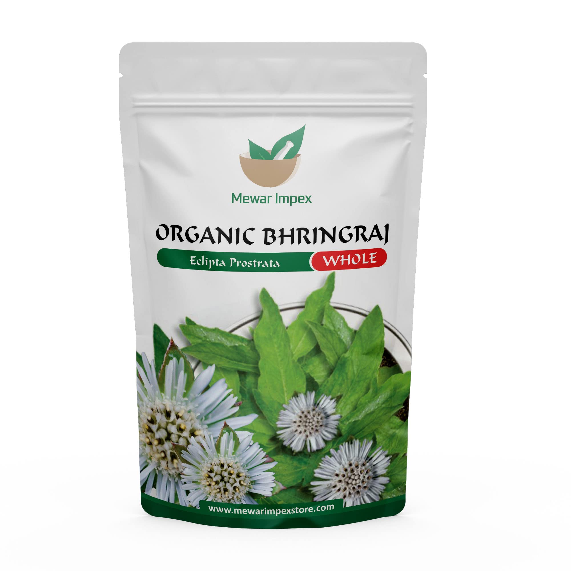 Organic Bhringraj Leaves (200g) for Hair Growth & Care - Karisalankanni, False Daisy, Eclipta Alba | Natural Ayurvedic Remedy for Dandruff, Hair Loss & Scalp Health | Perfect for DIY Hair Masks & Herbal Hair Treatments
