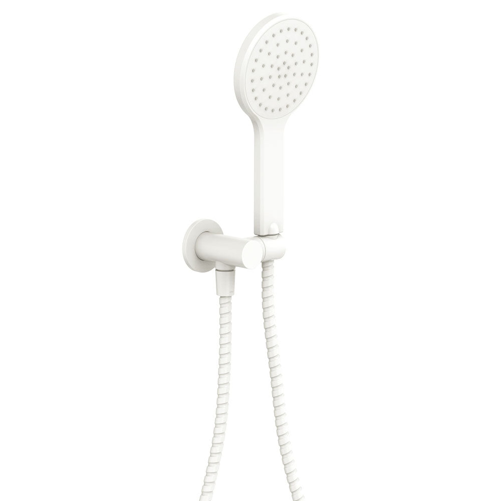 Fienza 433201MW Kaya Hand Shower with 6 Spray Modes, Matte White Finish - Perfect for Bathroom, Spa & Relaxation at Home