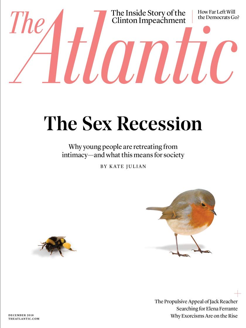 The Atlantic Magazine December 2018 Issue - The Sex Recession | In-Depth Analysis & Cultural Insights | Perfect for Sociologists & Current Affairs Readers