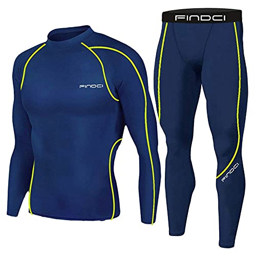 Men's Compression Fitness Running Clothes - Quick-Dry 2-Piece Workout Outfit for Gym & Sports | Sinzelimin Athletic Wear for Running, Training & Active Lifestyle