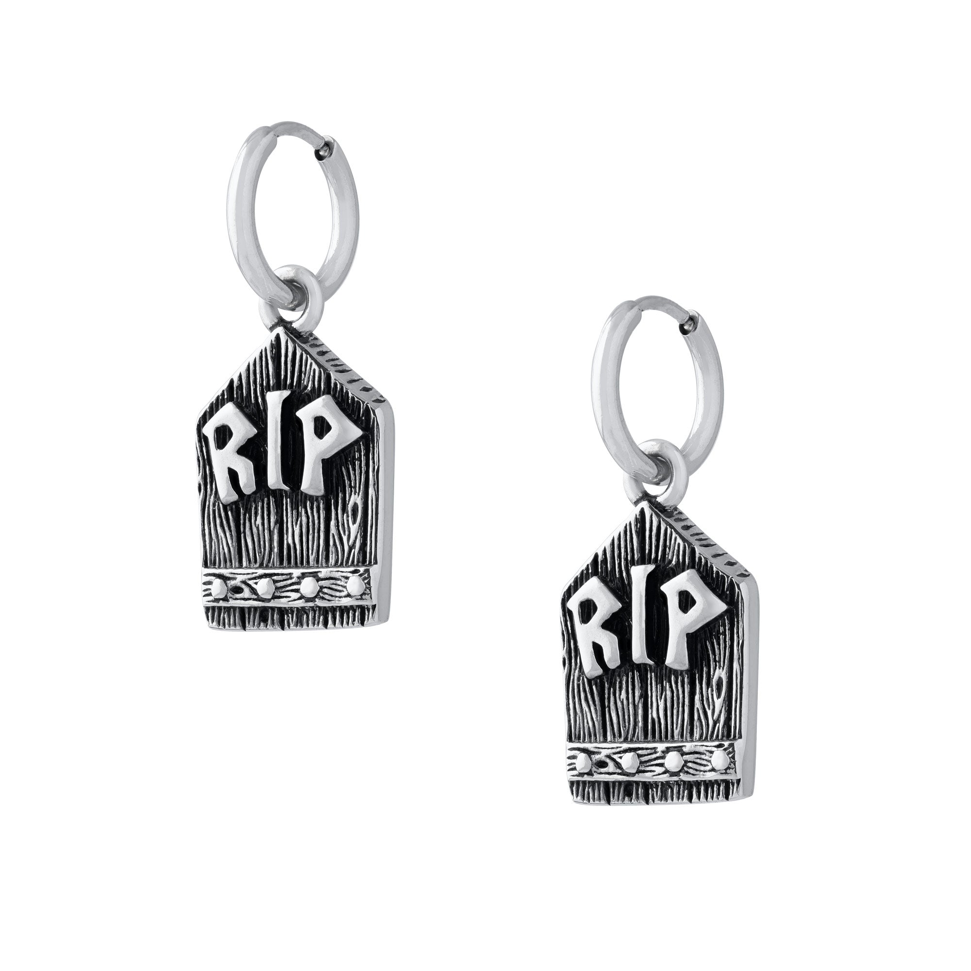 Gravestone Earrings for Women - Gothic Punk Skull Jewelry - Perfect for Halloween, Cosplay & Alternative Fashion