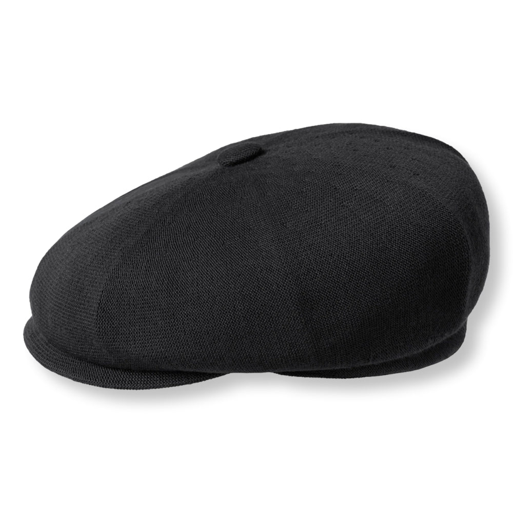 KANGOL BAMBOO HAWKER BLACK Bucket Hat - Stylish & Breathable Summer Sun Hat for Men & Women - Perfect for Beach, Outdoor, and Travel Adventures