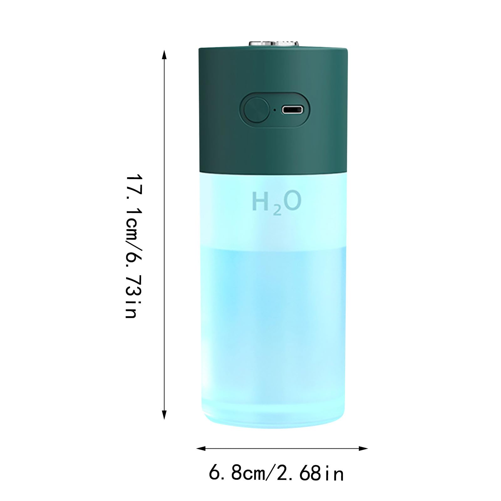 Portable USB Mini Aromatherapy Air Purifier & Humidifier - Essential Oil Diffuser with Night Light for Home, Office, Bedroom - Creates Relaxing Atmosphere for Yoga, Meditation & Sleep