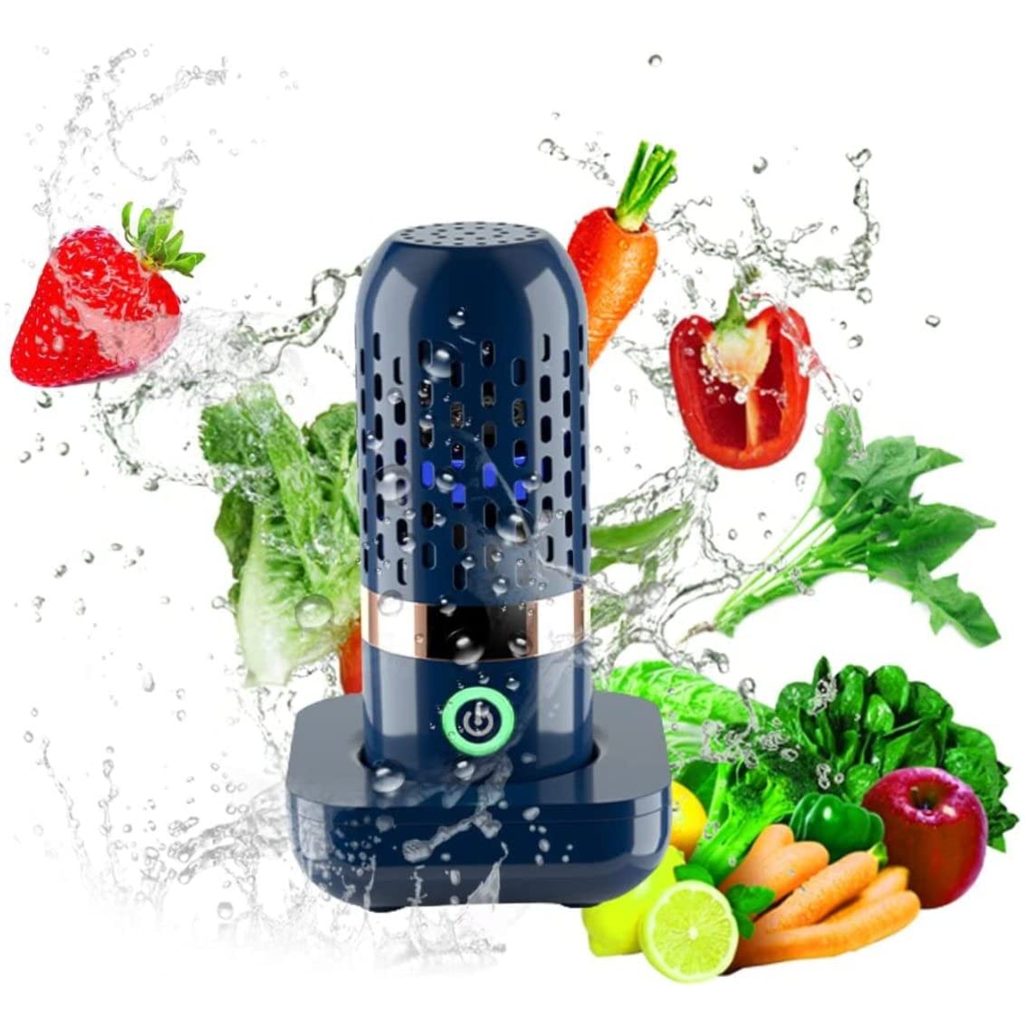 3000mAh USB Rechargeable Fruit and Vegetable Cleaner - Portable Fruit Washer with Banana Shape Design for Kitchen, Travel & Camping Use
