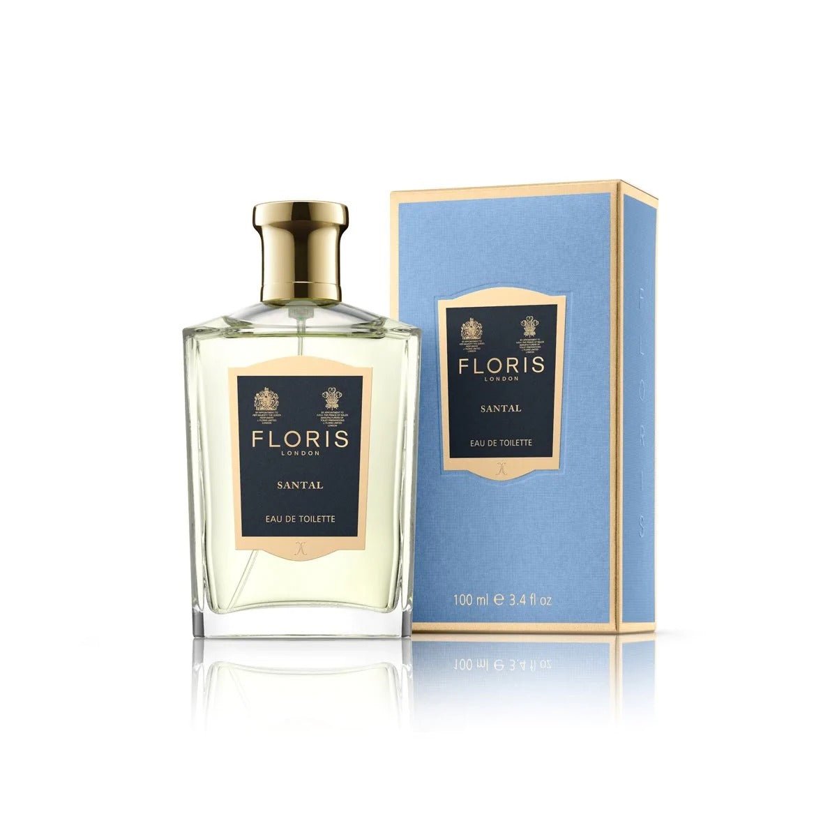 FLORIS LONDON Santal Eau De Toilette for Men - 3.4 oz / 100ml Fresh Woody Fragrance - Perfect for Daily Wear, Office & Special Occasions