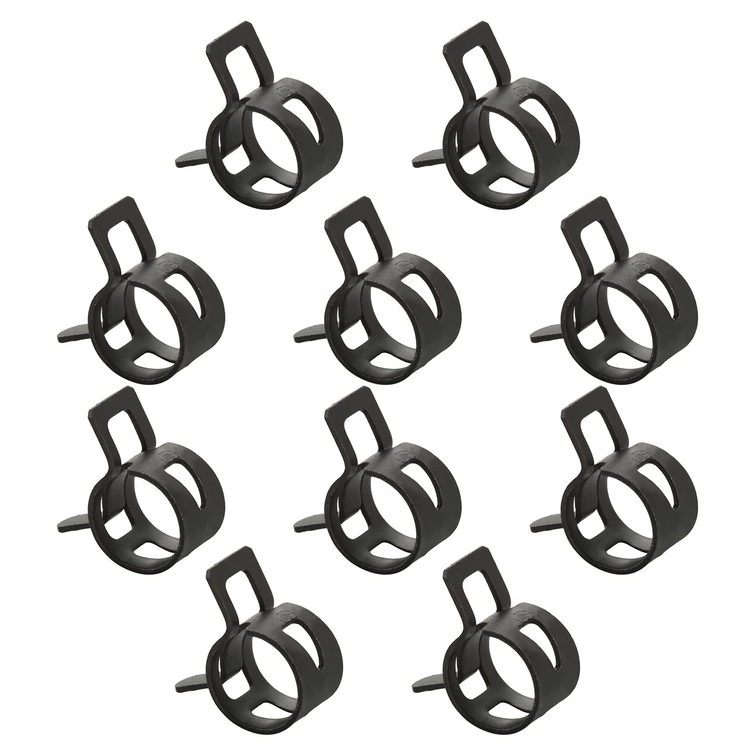 MroMax 10Pcs 15mm Hose Clamps for Fuel Line & Water Pipe - Automotive Fastener