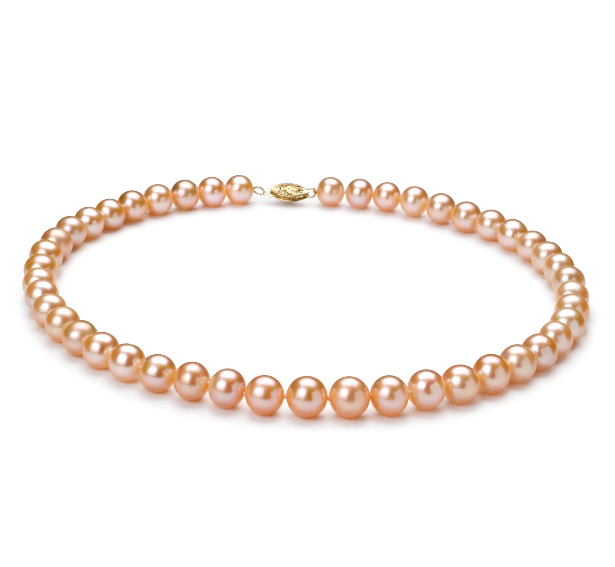 8-9mm AA Quality Pink Freshwater Cultured Pearl Necklace for Women - Elegant Jewelry Gift for Bridal, Wedding & Special Occasions