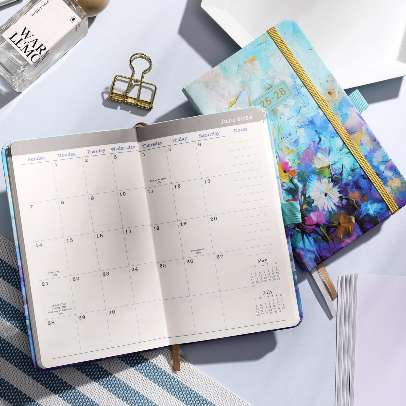 2025-2028 3-Year Monthly Pocket Planner - July 2025 to June 2028, 6.3
