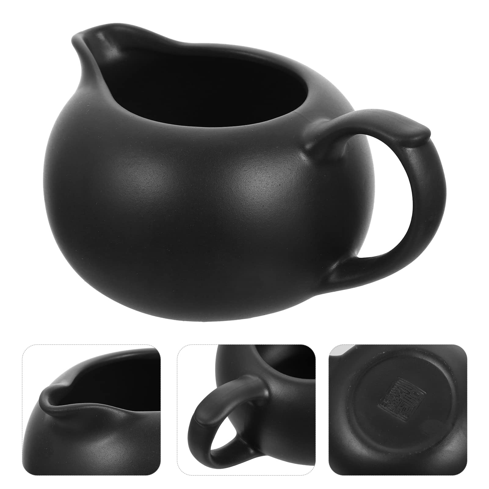 Hemoton Mini Creamer Jugs - Ceramic Sauce Cups for Milk & Coffee | Small Pitcher Without Handle | Perfect for Coffee Shops, Restaurants & Home Breakfast Use