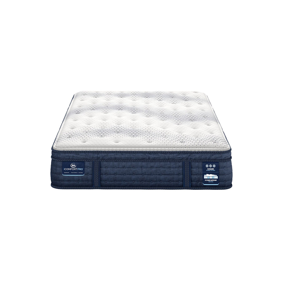 iComfortPro Dartmouth Plush Pillow Top Mattress - Queen Size, Medium Firm Memory Foam Mattress for Back Pain Relief | Perfect for Side Sleepers & Couples | Bedroom, Guest Room & Apartment Use