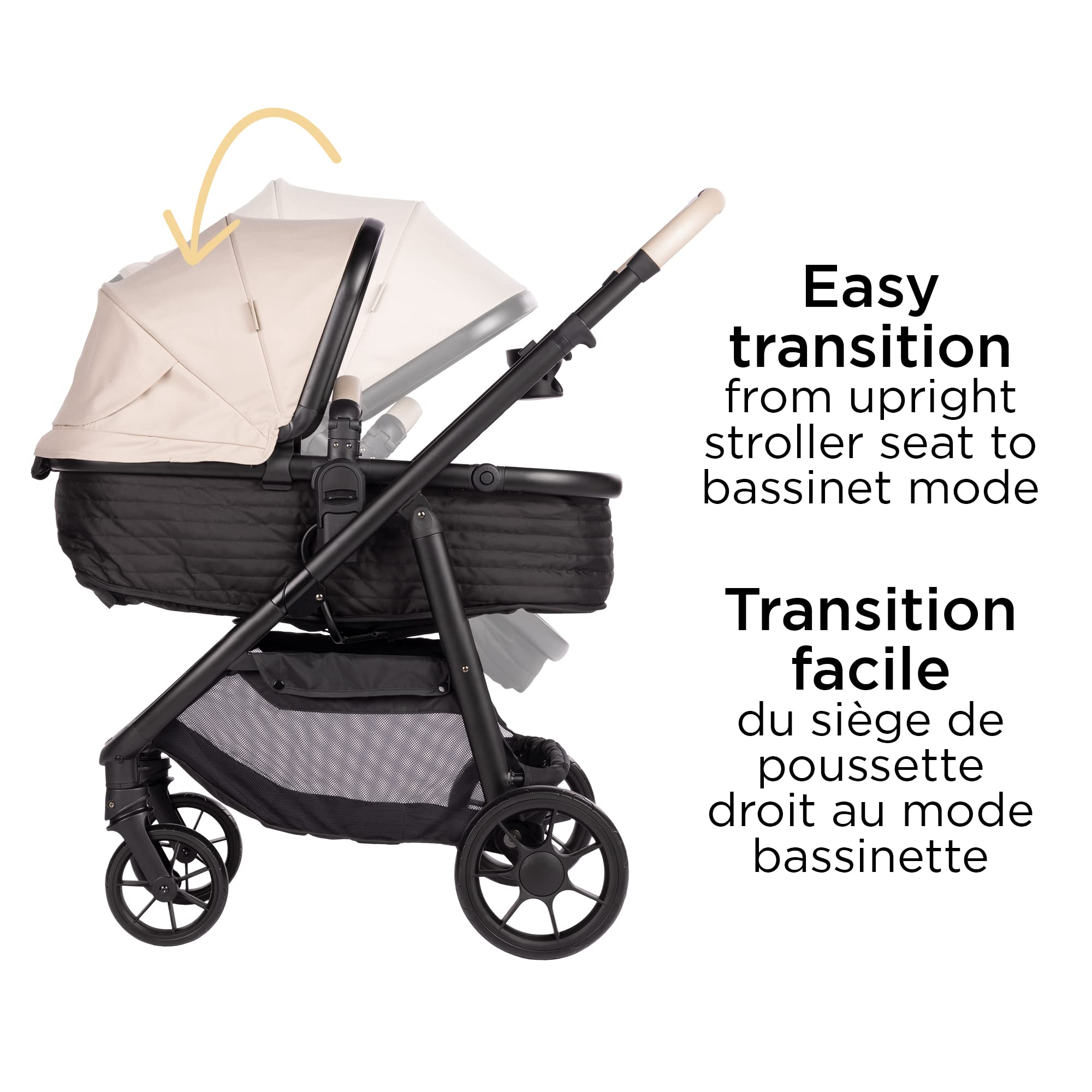 Safety 1st Raya Travel System - Lightweight Stroller & Infant Car Seat Combo in Santorini Design | Perfect for Newborns, Travel & Everyday Use